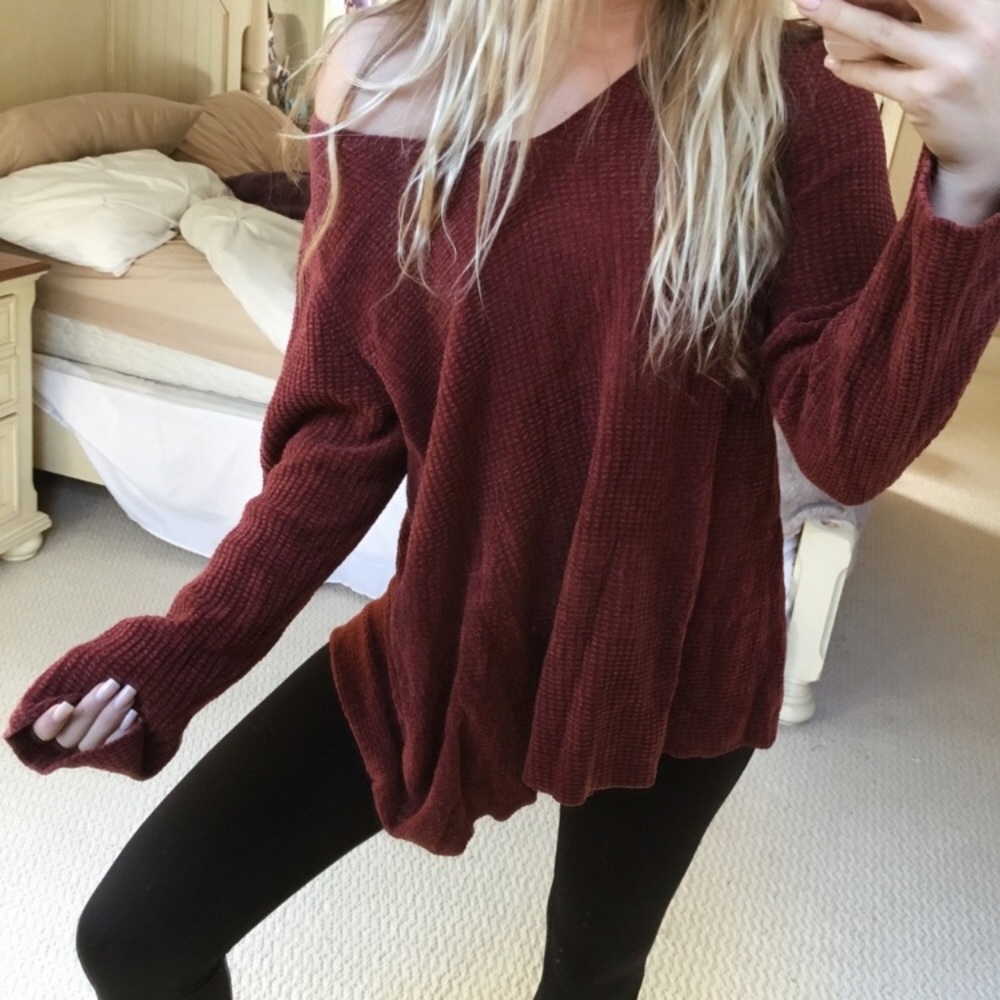 Brick Chenille Sweater